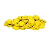 Brauen.de Tappi Corona Si chiude von handelsueblichen mehrwegflaschen 100 PZ Giallo Tappi Birra Capsule