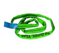 Braun 20011RS - Cinghia circolare 2000 kg, portata 1 m, infinita con anima in poliestere, colore: Verde