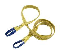 Braun 30012HB - Cinghia di sollevamento con passanti rinforzati, portata 3.000 kg, 1 m, colore: Giallo