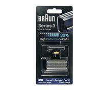 Braun 31B Testina di Ricambio per Rasoio Elettrico Uomo, Compatibile con i Rasoi Series 3 per un Rasoio Ottimale Ogni Giorno, Nero