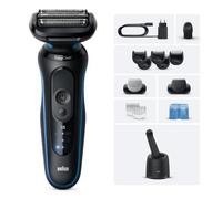 Braun 52-B7650cc Rasoio Trimmer Nero, Blu