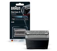 Braun 52B Testina di Ricambio Originale per Rasoio Elettrico Barba - Compatibile Con I Rasoi Series 5 Per Una Rasatura Ottimale Ogni Giorno, Nero