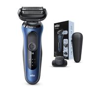 Braun 60-B1200s, rasoio elettrico da uomo, serie 6 con rasoio di precisione, bagnato e asciutto, spina UK a 2 pin, 60-B1200s, rasoio blu