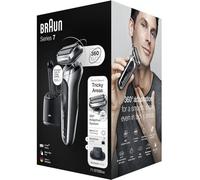 Braun Series 7 - Rasoio elettrico da uomo, con durata della batteria di 60 minuti, accessorio per rifinitore di precisione, senza fili, rasoio a secco e a umido, prodotto in Germania, impermeabile, 72