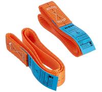 Braun 750-2-FORK - Passanti per trasporto moto, circonferenza 0,80 m, larghezza 25 cm, set da 2 pezzi, colore: Arancione