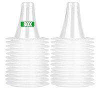 Braun 80 cappucci protettivi per termometro auricolare, compatibili con tutti i modelli di termometro auricolare Braun, include 80 cappucci protettivi, digitale, monouso, igienico