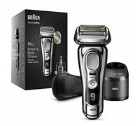 Braun - 9466 CC, Series 9 Pro, Rasoio elettrico da uomo con rasoio ProLift e testina 4 in 1, centro di pulizia e ricarica 5 in 1, custodia, ricaricabile, senza fili, nero
