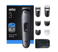 Braun AIO3540 Trimmer + Accessori Wet&Dry Colore Nero, Grigio