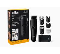 Braun Tagliaerba All-in-One Series 5, kit 9-in-1, lama affilata, rasatura del corpo, AIO5540, nero