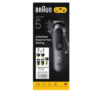 Braun All-In-One Series 5 AIO5520 Set Cura Capelli e Corpo 7 in 1 - Rasoio Multifunzione
