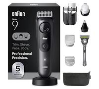 Braun All-in-One Series 9 - Regolabarba elettrico da uomo, tagliacapelli, rasoio e rasoio per viso, capelli e corpo, AIO 9535 con rasoio Gillette Labs, senza fili