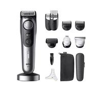 BRAUN Barttrimmer Series 9, Wet & Dry, Viso, Capelli, 3 attacchi pettine REGOLABARBA