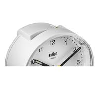 Braun BC01W Sveglia al quarzo Rotondo Bianco Analogico Batteria Stilo 67004