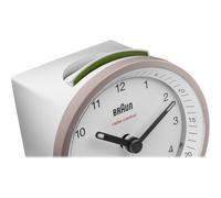 Braun BC07 Sveglia al quarzo Rotondo Rosa Bianco Analogico Batteria 67099