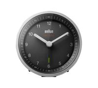 Braun BC07SB-DCF Sveglia al quarzo Rotondo Nero Argento Analogico 67098