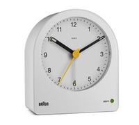 Braun BC22 Sveglia al quarzo Rotondo Bianco Giallo 12h Buzzer Batteria 67592