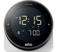 Braun BC24W-DCF Radiocontrollato Sveglia Nero, Bianco