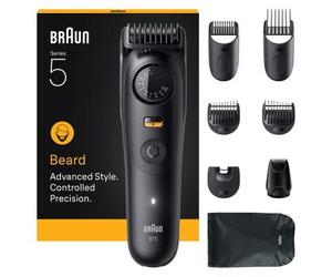 Braun BeardTrimmer 5 BT5560 regolabarba Batteria 40 2 cm Bagnato e secco Nero