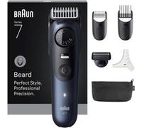 Braun Barttrimmer Serie 7 + 6 accessori, lama ProBlade affilata a vita, fino a 120 minuti di durata della batteria, 40 impostazioni di lunghezza, impermeabile, ruota di precisione e tasto di blocco,