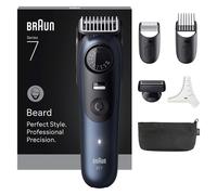 Braun Barttrimmer Serie 7 + 6 accessori, lama ProBlade affilata a vita, fino a 120 minuti di durata della batteria, 40 impostazioni di lunghezza, impermeabile, ruota di precisione e tasto di blocco,
