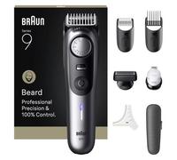 Braun BeardTrimmer 9 80789785 regolabarba CA/Batteria 20 2 cm Bagnato e secco Grigio