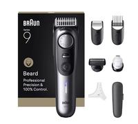 Braun BeardTrimmer 9 Regolabarba Series 9, +7 Strumenti Da Barbiere, 52 Lunghezze, ProBlade, BT9520, Cromo Braun