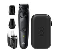 Braun BeardTrimmer BT7 Design Edition - Regolabarba, colore: Nero