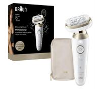 Braun Silk·épil 9 flex, epilatore con testa flessibile a 360° per una facile rimozione dei capelli, depilazione bagnata e asciutta, pelle liscia lunga, 9-011 3D, oro