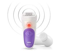 Braun BRAUN SE5870 Silk-Epil 5 5-870 Sensosmart Epilator Hair Removal Starter Set With 5 Extras Cordless Wet And Dry Epilation Purple - 100 unita