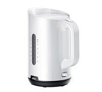 Braun Breakfast1 Bollitore con base girevole a 360°, capacità di 1,7 l, WK1100WH, potenza 1000 W, bianco