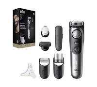Braun Trimmer Barba Series 9, + 7 Strumenti Barbiere, 52 Lunghezze, ProBlade, BT9520, Cromo