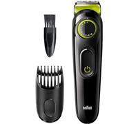 Braun BT3221 Regolabarba Uomo e Tagliacapelli con Lame Affilate di Lunga Durata, 20 Impostazioni di Lunghezza, Nero/Verde