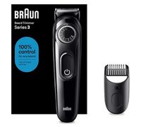 Braun BT3400 - Rasoio per barba di precisione, lavabile, nero