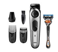 Braun BT5260 Regolabarba Uomo, Rifinitore e Tagliacapelli con Lame Affilate Di Lunga Durata e 39 Impostazioni di Lunghezza, Nero/Argento Metallizzato