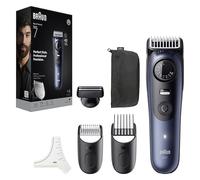 Braun Barttrimmer Serie 7 + 6 accessori, lama ProBlade affilata a vita, fino a 120 minuti di durata della batteria, 40 impostazioni di lunghezza, impermeabile, ruota di precisione e tasto di blocco,