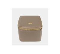 Braun Büffel astuccio porta gioielli in pelle Taupe