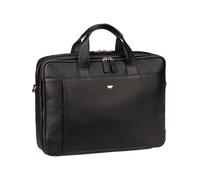 Braun Büffel Golf 3.0 Valigetta Vera Pelle 40.5 cm Vano porta PC nero