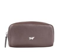 BRAUN BÜFFEL - Custodia portachiavi in vera pelle bovina da golf - Spaziosa tasca per chiavi auto con cerniera e 2 anelli portachiavi - Portachiavi classico senza tempo - Elegante marrone