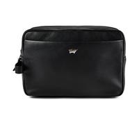 Braun Büffel Golf 3.0 Borsa da toilette Vera Pelle 25.5 cm nero