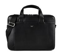 Braun Büffel Golf 3.0 Valigetta Vera Pelle 37.5 cm Vano porta PC nero