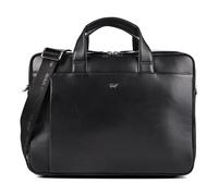 Braun Büffel Golf 3.0 Valigetta Vera Pelle 40.5 cm Vano porta PC nero
