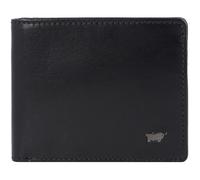 Braun Büffel Portafoglio Country RFID in pelle 11 cm con fermasoldi nero