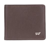 BRAUN BÜFFEL Portafoglio da uomo in vera pelle bovina con protezione RFID - Dollarclip con 8 scomparti per carte di credito, marrone