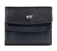 BRAUN BÜFFEL Portafoglio da uomo in vera pelle bovina con protezione RFID, piccolo portafoglio con 4 scomparti per carte di credito, nero elegante