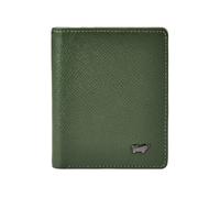 Braun Büffel Robin Custodia per carta di credito Protezione RFID Vera Pelle 8 cm verde