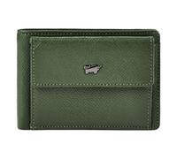 Braun Büffel Robin Portafoglio Protezione RFID Vera Pelle 10.5 cm verde