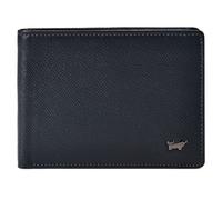Braun Büffel Robin Portafoglio Protezione RFID Vera Pelle 12.5 cm blu