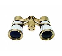 Braun - Cannocchiale da opera 3 x 25, colore: Oro/Perla