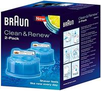 Braun Clean&Charge Cartucce Di Ricarica Per Rasoio Da Barba Elettrico, 2 Confezioni