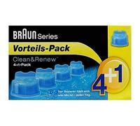 Braun CCR 4 + 1 (Cartucce di Ricambio Clean & Renew 4+1) per 370CC, 390CC, 570CC, 590CC, 760CC, 790CC, 9050CC, 9090CC